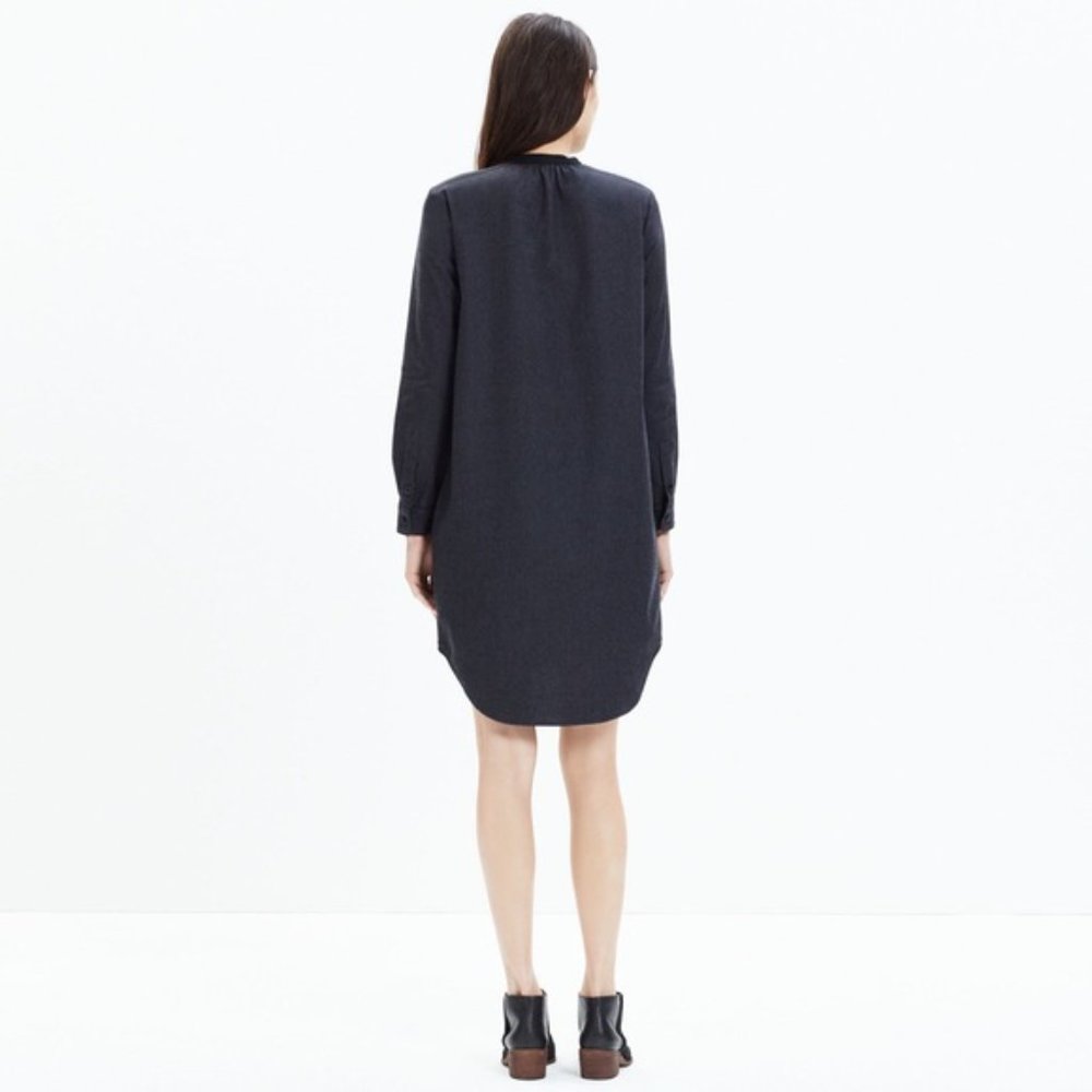 Madewell Latitude Shirtdress in Charcoal Gray Size M EUC - Picture 4 of 14